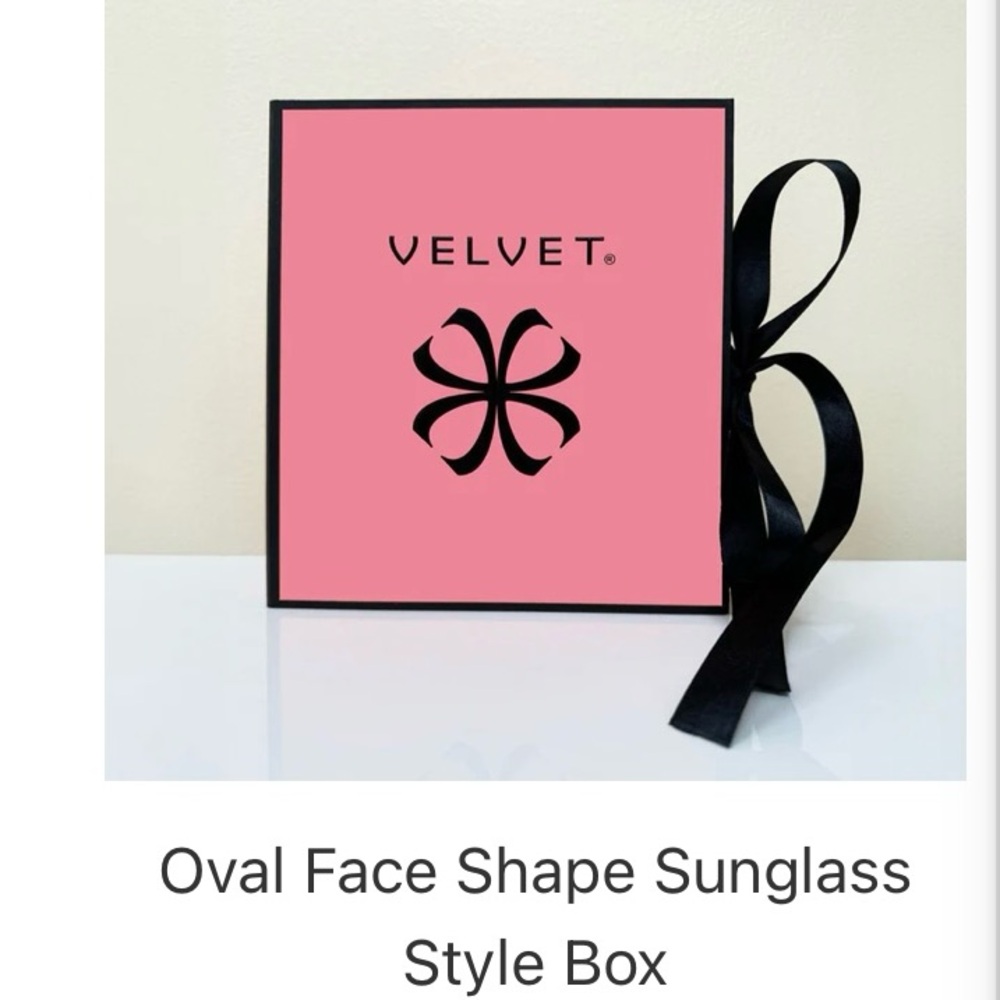 Velvet Pink and Black Oval Sunglasses